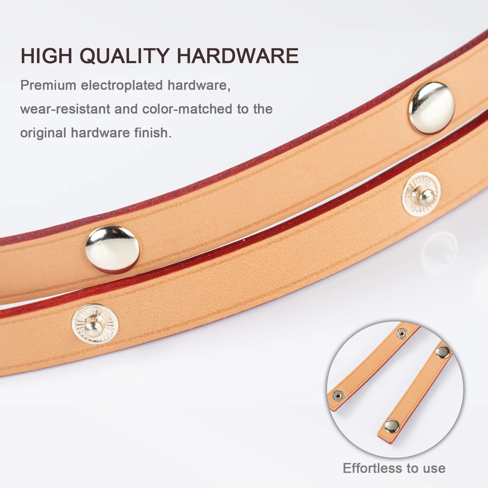 Berry&Snowy Luxury Shoulder Strap Replacement For LV Fiorentine Bag Accessories Vachetta Leather Strap