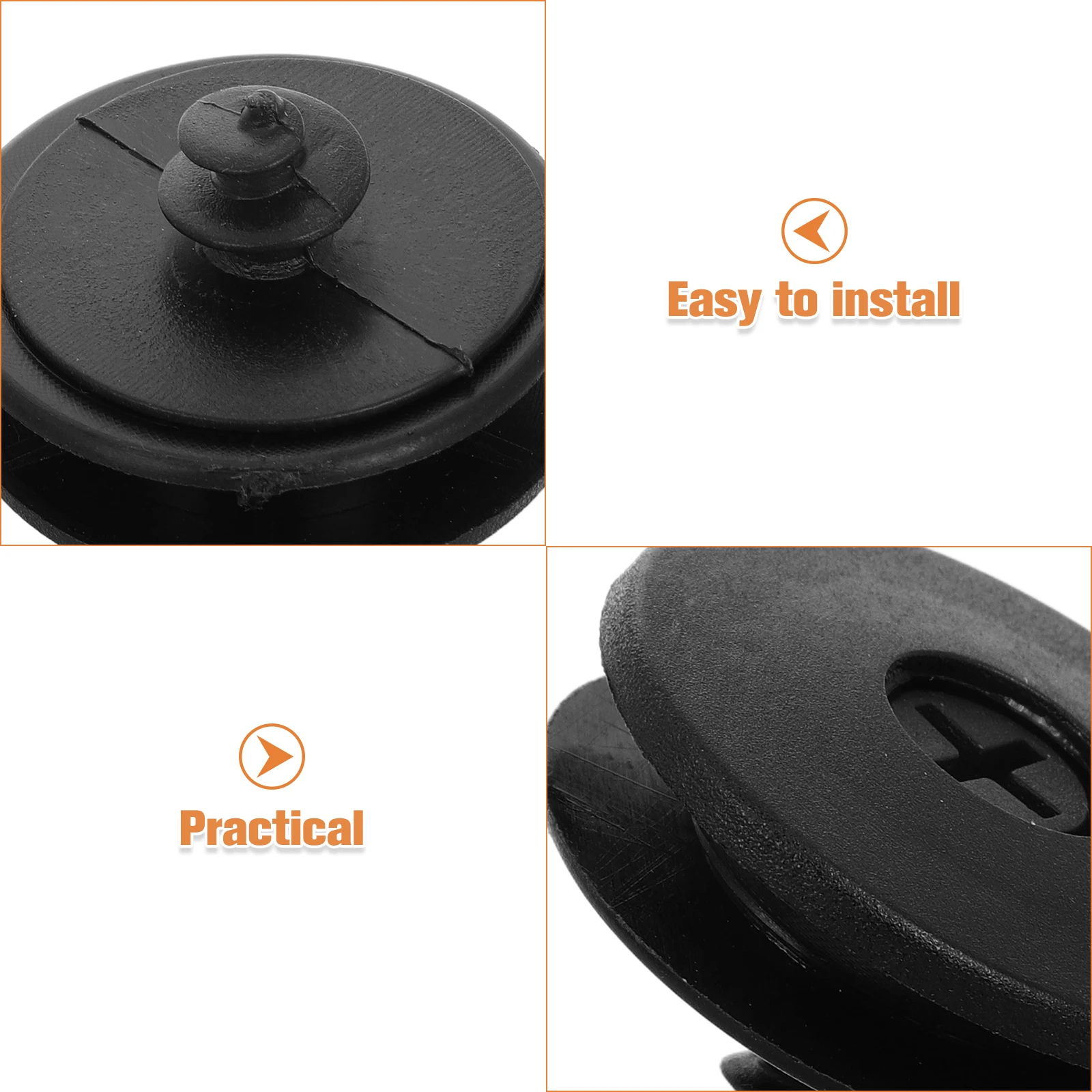 

20pcs Durable Plastic Anti Carpet Fixing Clamps Slip Universal Use Black Floor Mats Rug Holders Carpet Fixing