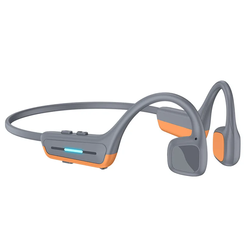 NEW Real Bone Conduction Sport Headphone Wireless Earphone Bluetooth 6.0-Compatible Headset Hands-free with LED for Running
