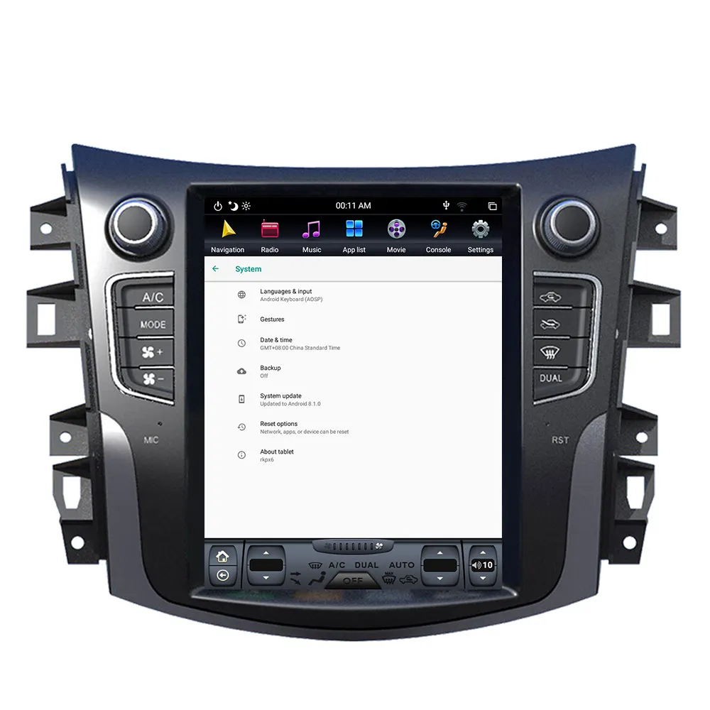 For NISSAN TERRA PX6 4GB RAM Tesla Style Android 9.0 Car GPS Navigation Head Unit Auto Multimedia Player Radio Tape Recorder DSP