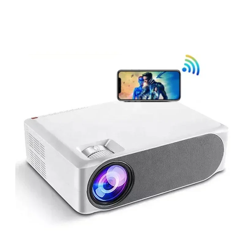 Hot M19 6000 High Lumens Native 1080p Full HD 4K LCD LED Video Portable Home Theater Projector for Android