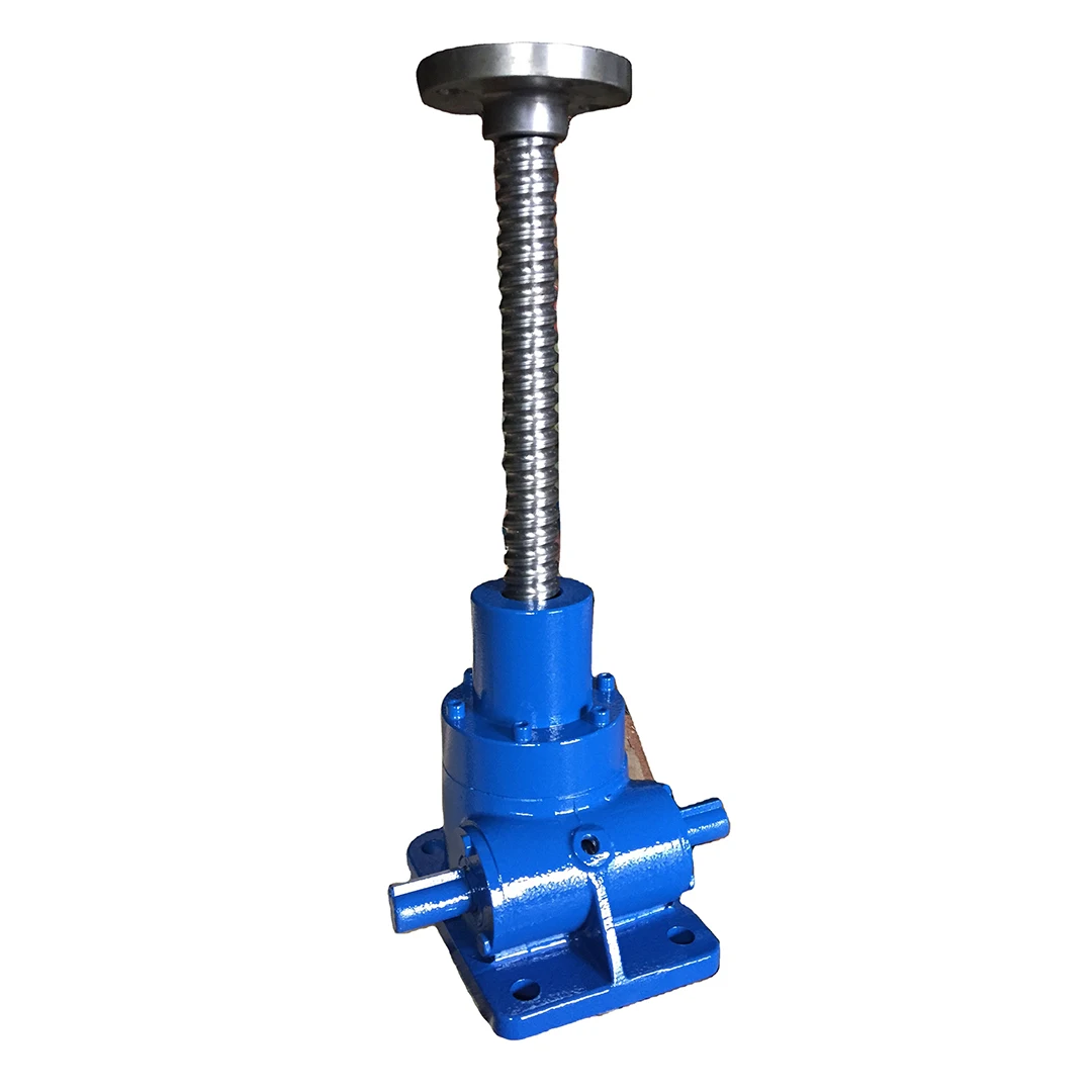 Low Noise SWL 5T Easy Operation Trapezoidal Hand Manual Worm Gear Screw Jack for Low Frequency Situation