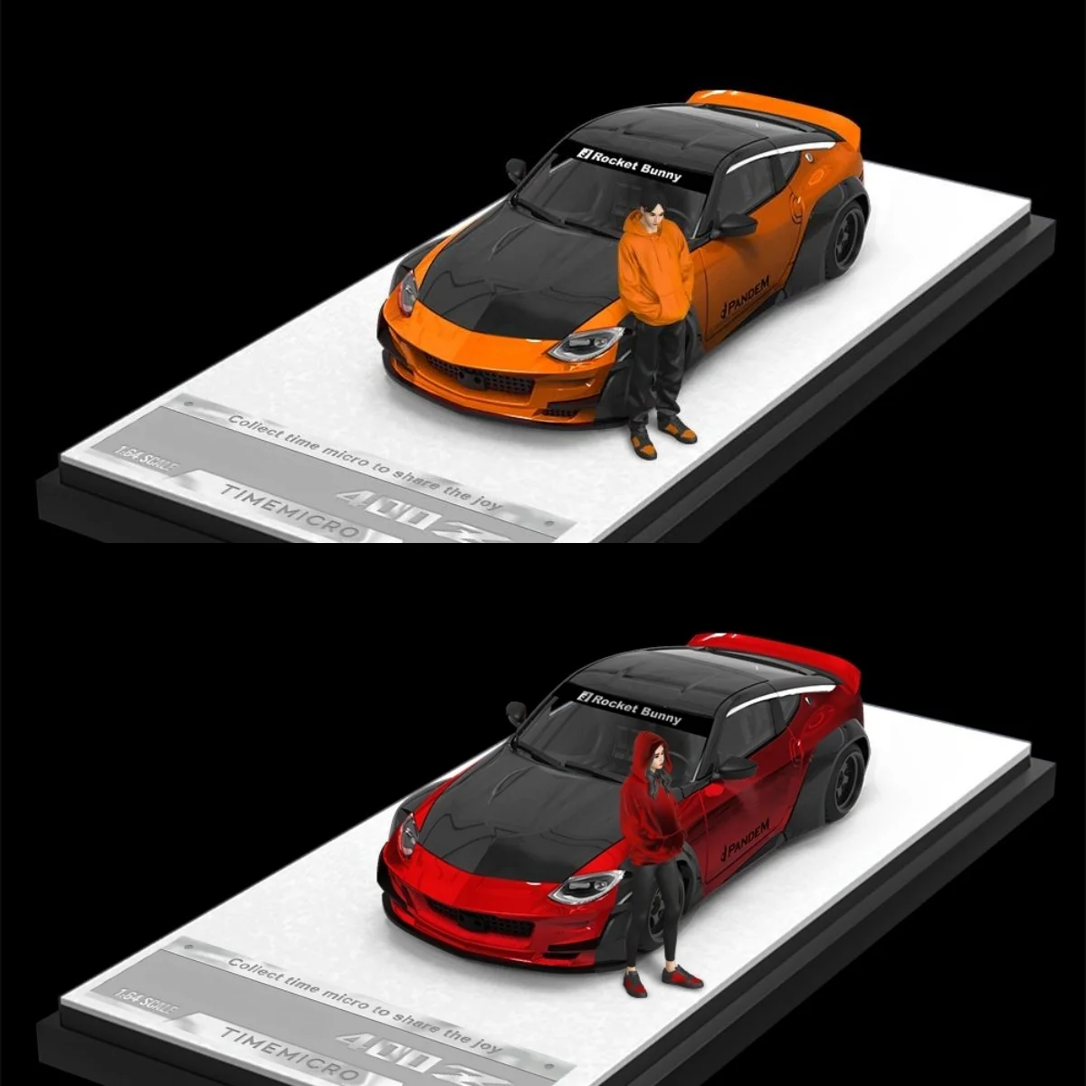 

TimeMicro 1:64 Skyline 400Z RocketBunny wide-body alloy car model
