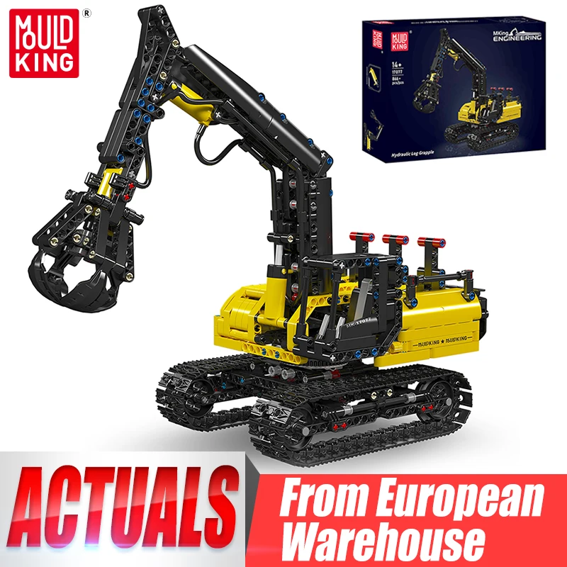 Mould King 17077 Giocattoli per auto tecniche Il log idraulico Grappolo Building Block Assembly Motore Camion Set di mattoni Regalo di Natale per bambini