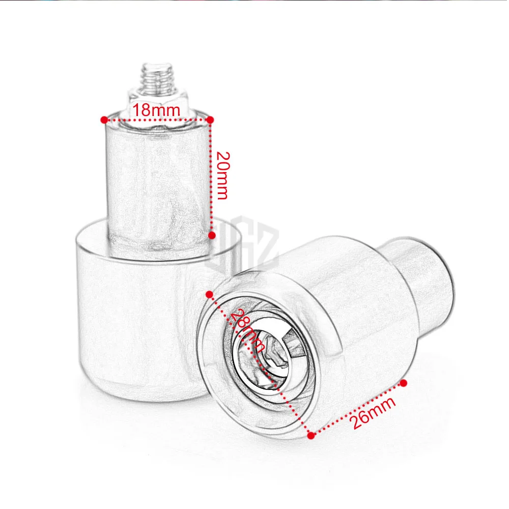 22mm Motorcycle CNC Handlebar Bar Ends Grips Plug Balance Slider for Piaggio Beverly 300 Medley Liberty Zip 50 150 125 view 6