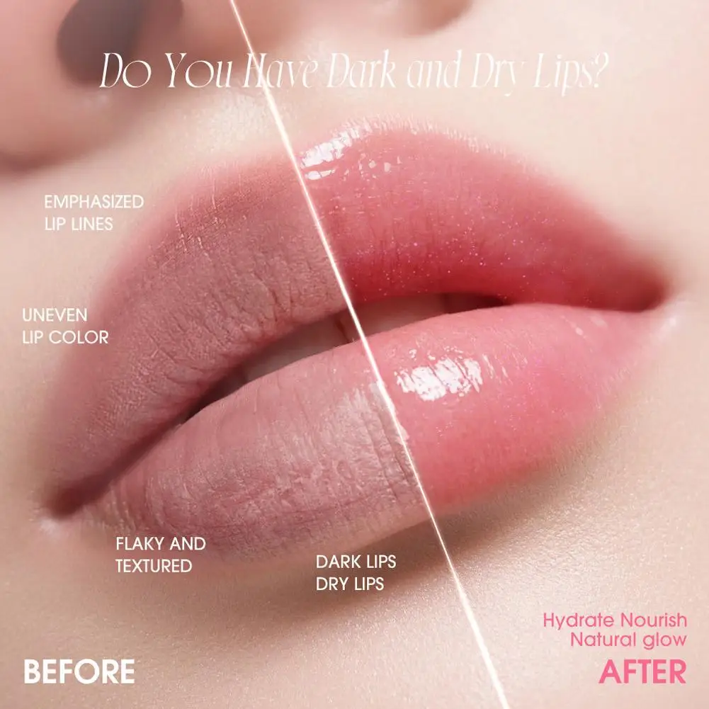 Rossetto che cambia colore Non appiccicoso Idratante Lucido Shine Balsamo per labbra Cambia colore Transferproof Lucidalabbra 3 in 1 Trucco 2025