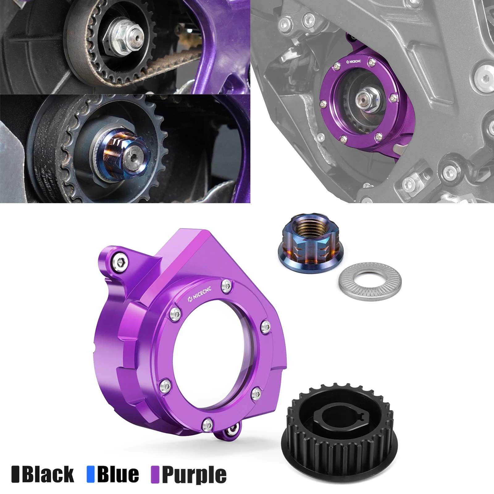 

For Surron light bee X For Sur-ron Light Bee S Primary Pulley Pulley Nut Belt Pulley Cover For Segway X160 X260 Electric Bike