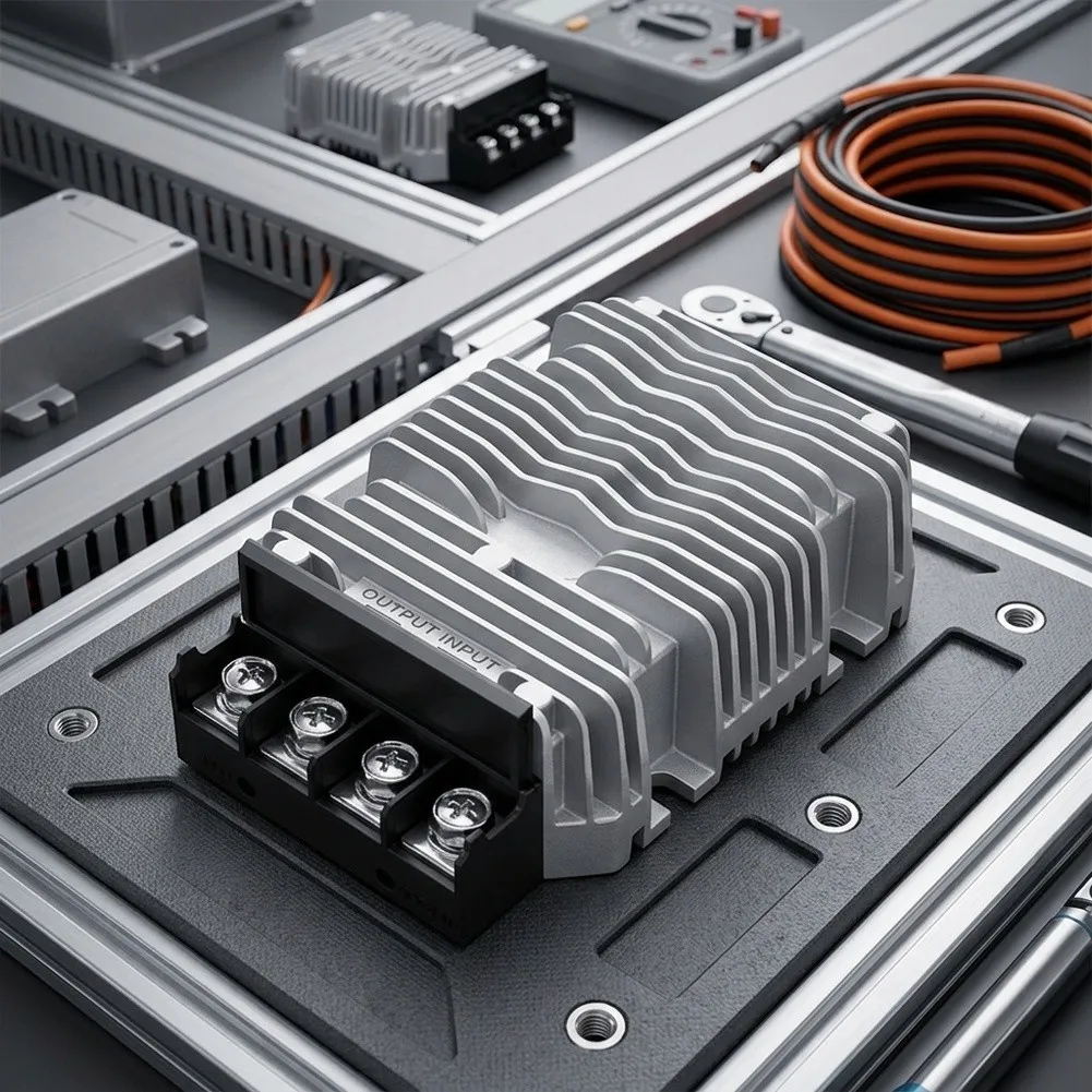 IP67 Waterproof DC DC Converter Converts 48V to 12V with Overvoltage Protection Designed for Harsh Environments