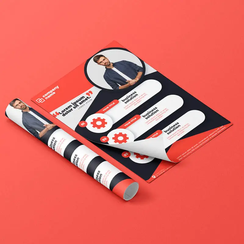 100Pcs Bulk Personalized A5 Leaflets Custom Print Flyers Photocard Handouts Business Event Promotion Marketing Supplies