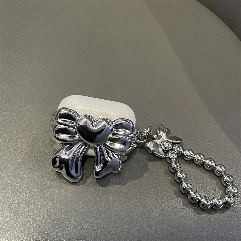 

Korean Sle Silver Knot Bluetooth Earphone Case Protection Cover for pro st 2nd 3rd Generation