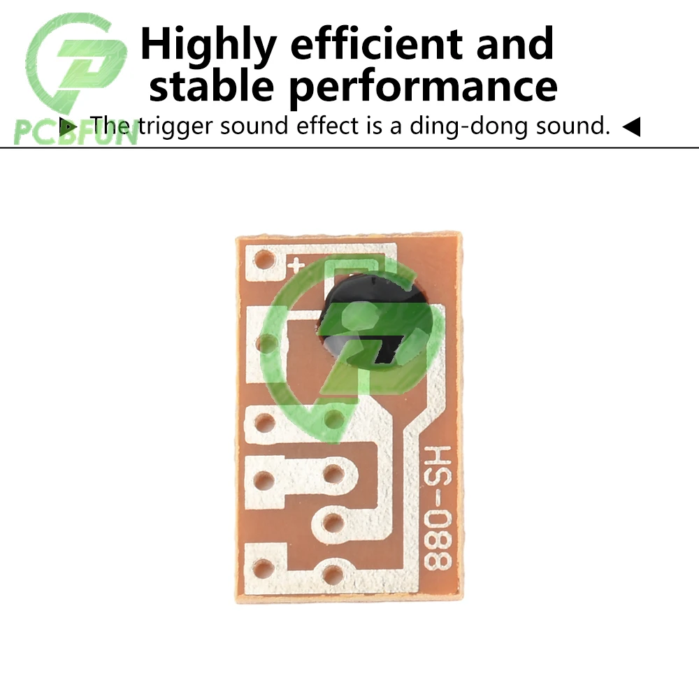 

10PCS HS-088 Doorbell IC Sound Chip Module Single Tone Trigger Voice for DIY Repair DC 3-4.5V