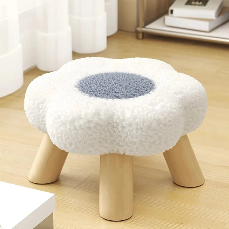 

Small bench soft seat cushion shoe change stool small chair living room creative seat stool children's advanced sense