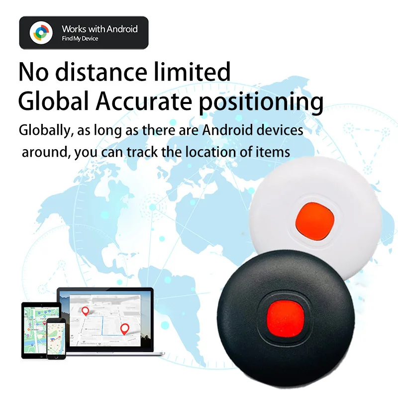 

Bluetooth-трекер для Android (только для Android), поиск ключей, совместимый с Google Find My (Find Hub), бирка слежения