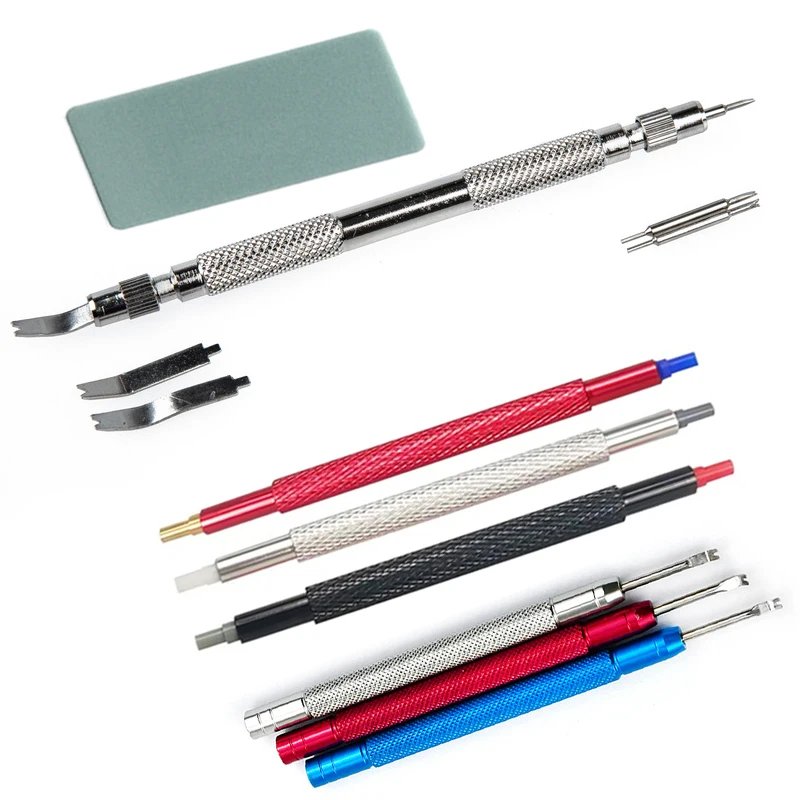 1/4 قطعة أداة إصلاح الساعة الربيع الصنوبر إبرة بار تشكل الملفى باريت إصلاح حزام ساعة اليد إزالة ساعة اليد الضغط مجموعة