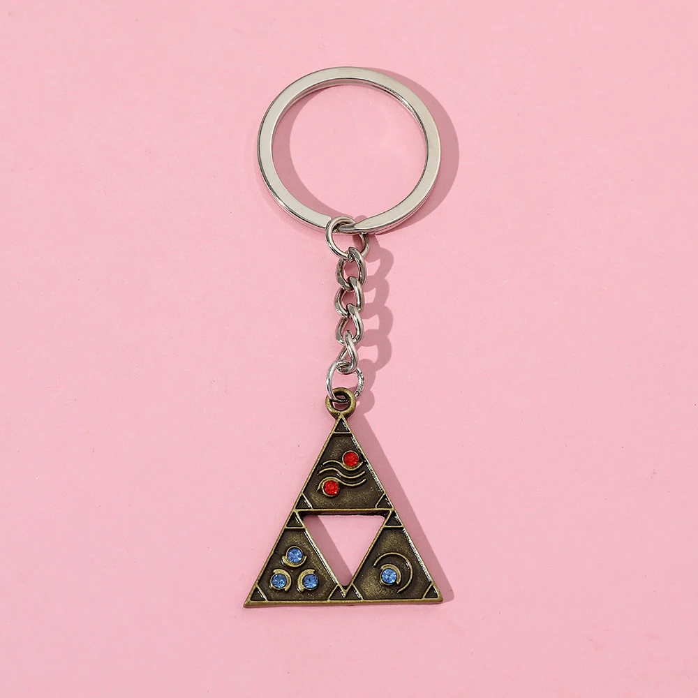 Llavero con Símbolo del Escudo de The Legend of Zelda, Colgante de Metal Esmaltado, Accesorio para Hombre, Regalo