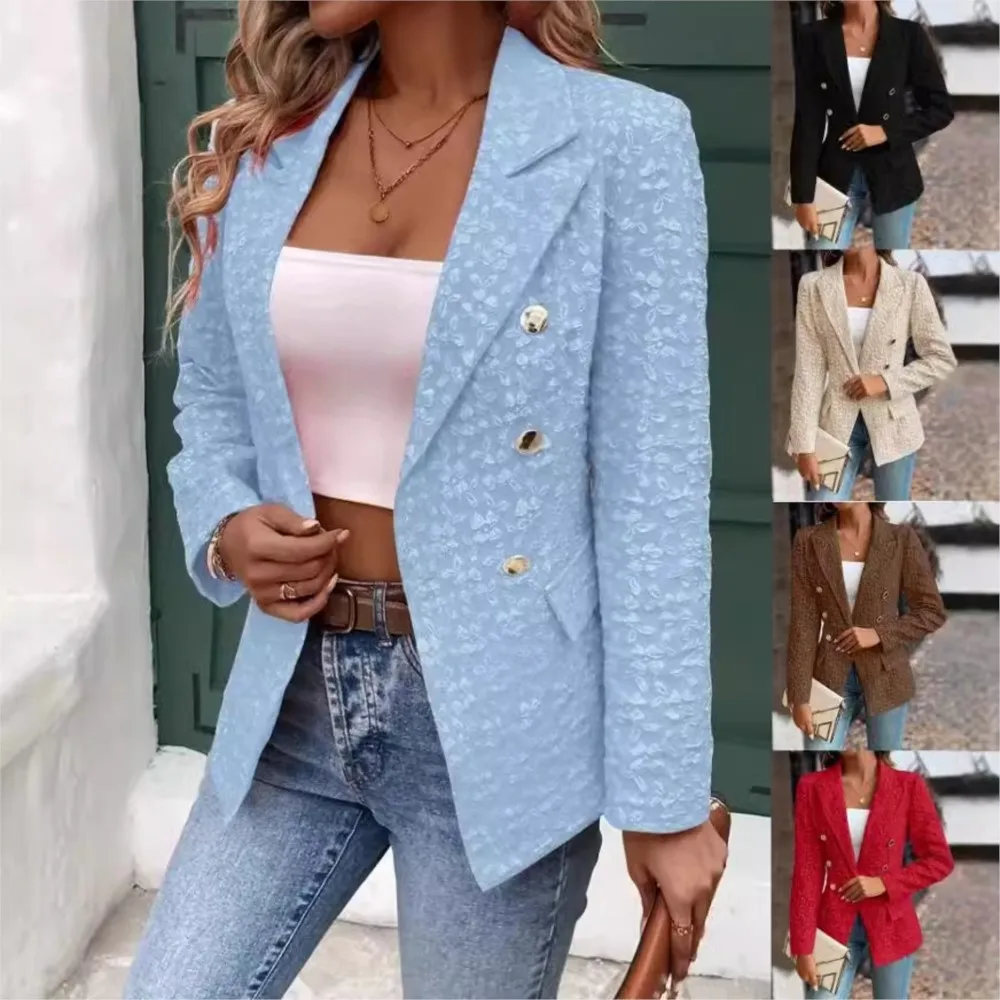 Double-breasted Suit Jacket For Women Ropa Para Mujer Blazers Ladies Ropa Invierno Para Mujer Womens Clothing Blazer Jacket