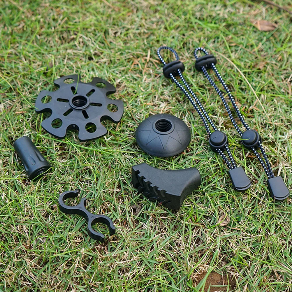 

12Pcs Crutch Feet Anti-Skid Sleeves Lightweight Durable Protective Covers Trekking Pole Foot Pads Walking Stick Climbing