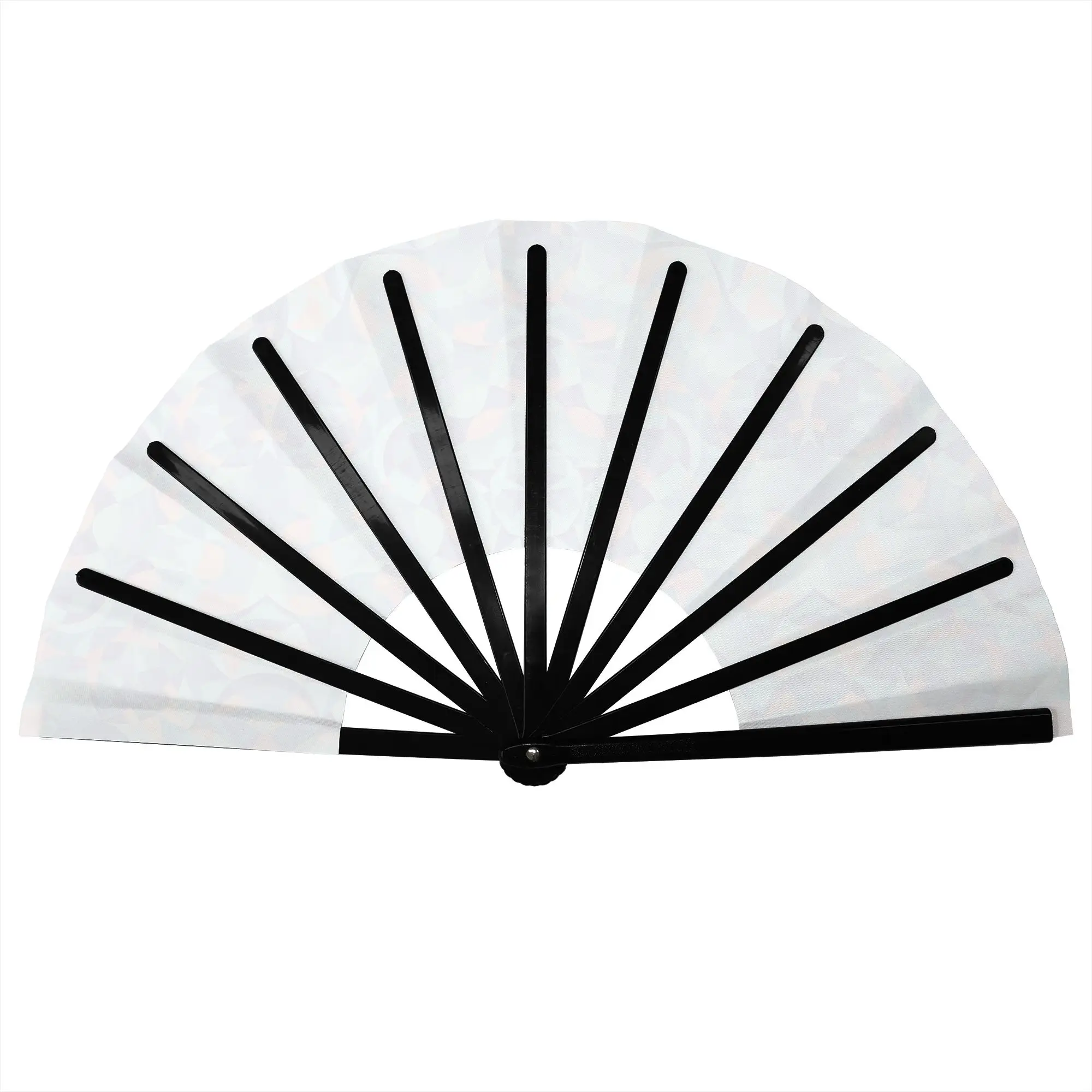 Boho Mandala Kaleidoscope Folding Hand Fan Geometric Polyester Fabric Fan Funny Summer Accessory Decorative Fans
