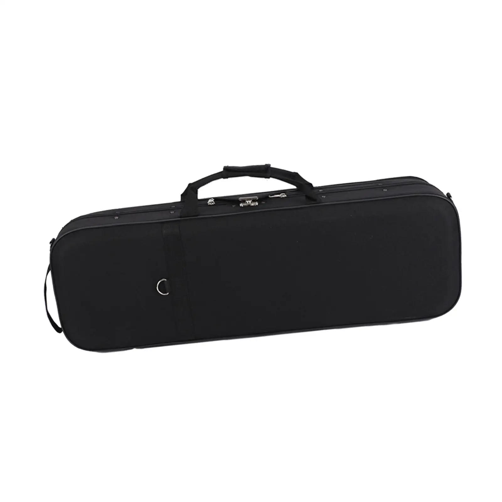 Violin Case, Oblong Hard Case for Good Violin with Hygrometer, Spacious Compartments and Adjustable Straps