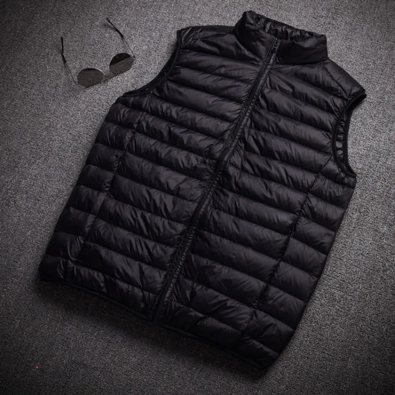 Men\'s Vest Down Jacket 2023 New Arrivals Autumn Winter Keep Warm White Duck Down Men Sleeveless Puffer Coat