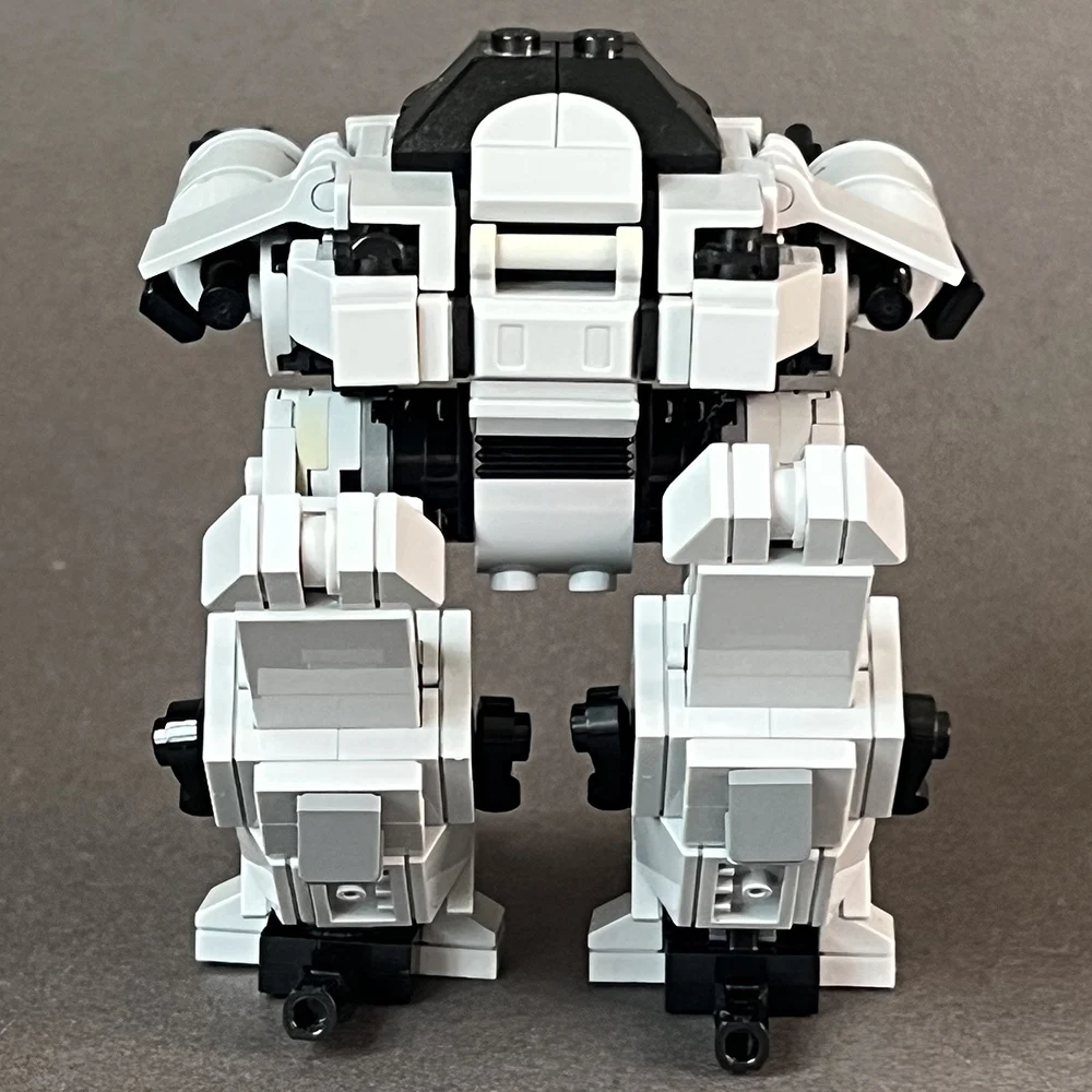 MOC Movie Mecha RoboCoped ED-209 Robot Characters, mecánica, policía de guerra, bloques de construcción, juguetes, traje para niños, regalos de cumpleaños