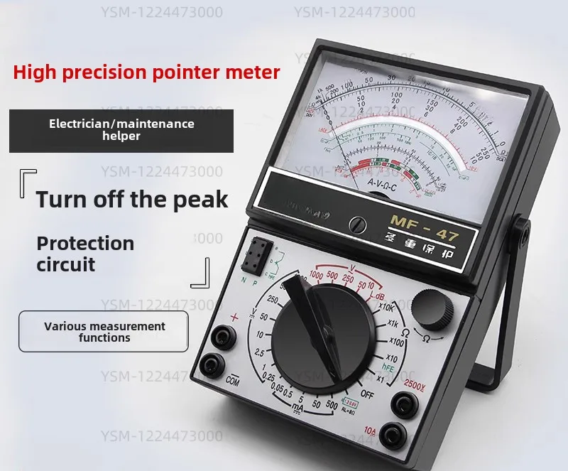 Internal Magnetic Pointer Type Multimeter Mechanical High-precision Anti-burning Beep Full Protection Multimeter