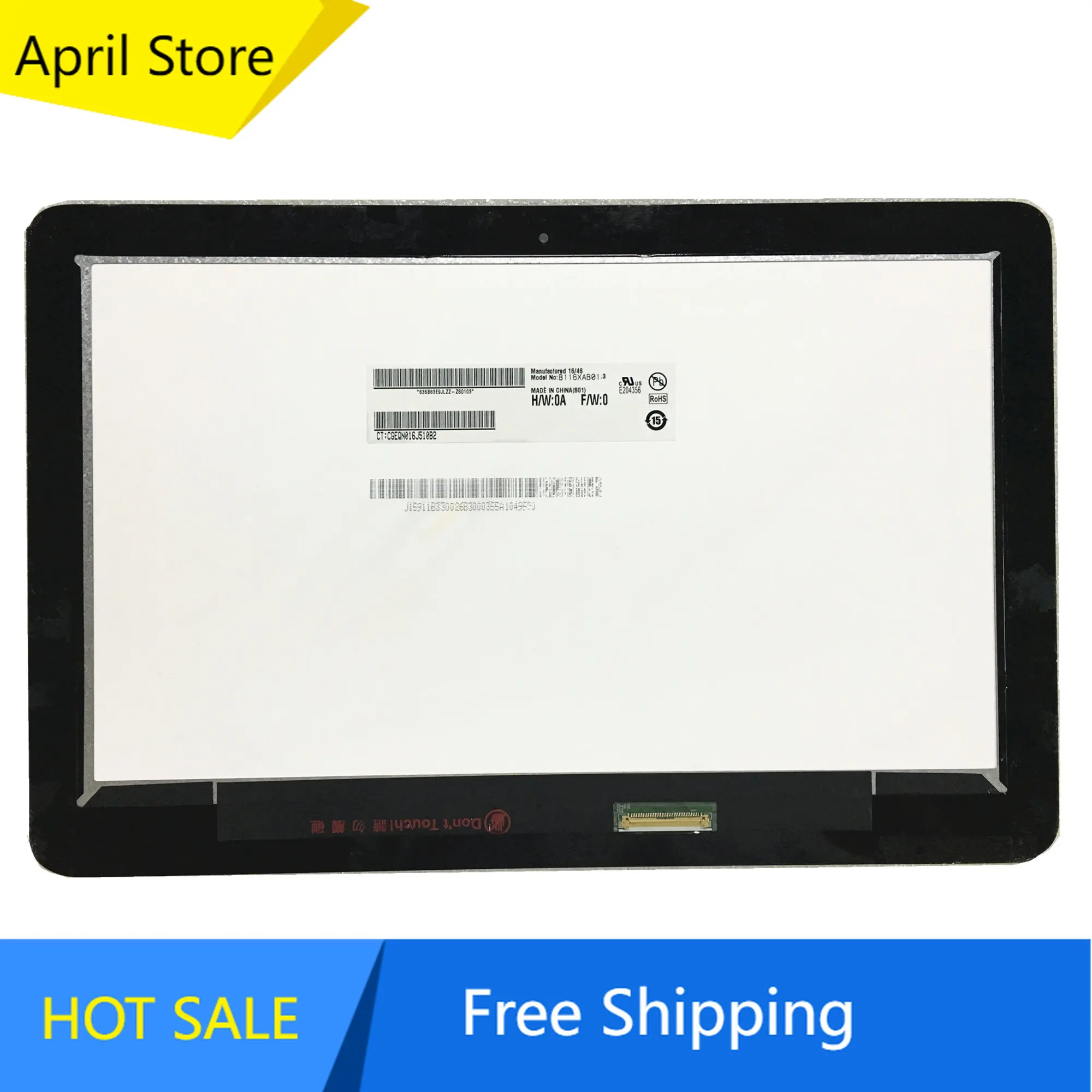 

11.6"inch LCD Touch Screen Digitizer Assembly Fit For HP Probook x360 11 G1 EE B116XAB01.3 Laptop Lcd Screen