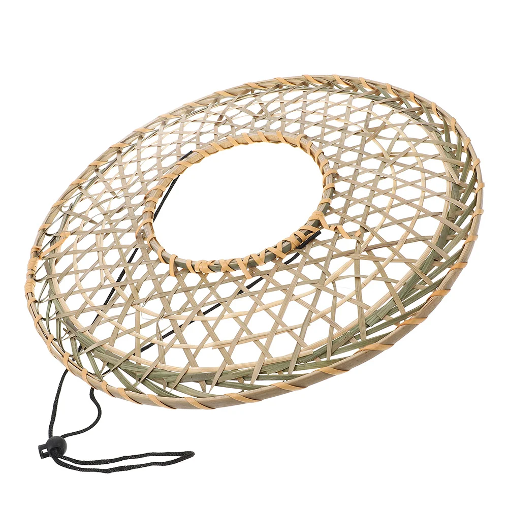 

Exquisite Hand Woven Bamboo Hat Traditional Oriental Cone Design for Historical Reenactment Samurai Ninja Cosplay Prop