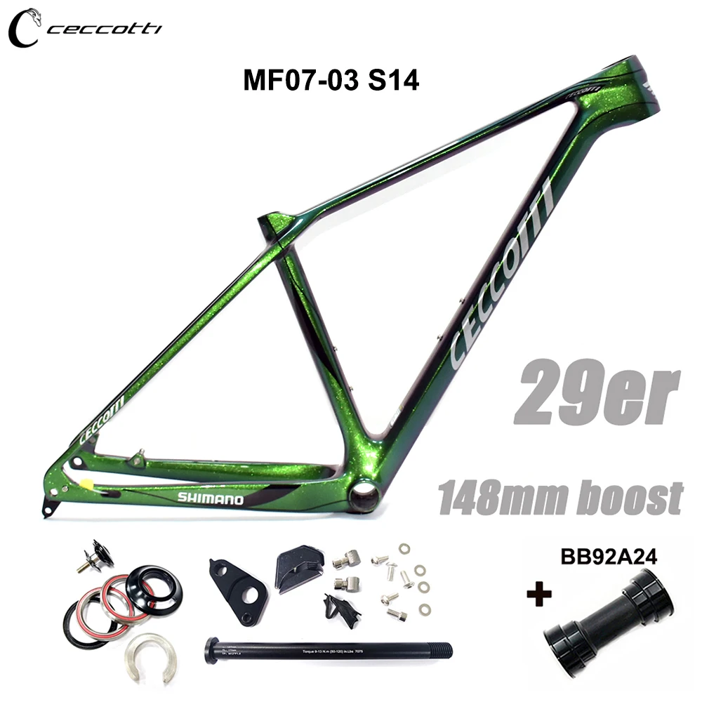 Carbon Bicycle Frameset, 29er Bike Frame, Thru Axle Boost, MTB, 2023, 148*12mm Mountain Bike Frames