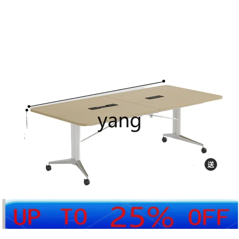 LM folding conference table movable splicing multi-functional desk