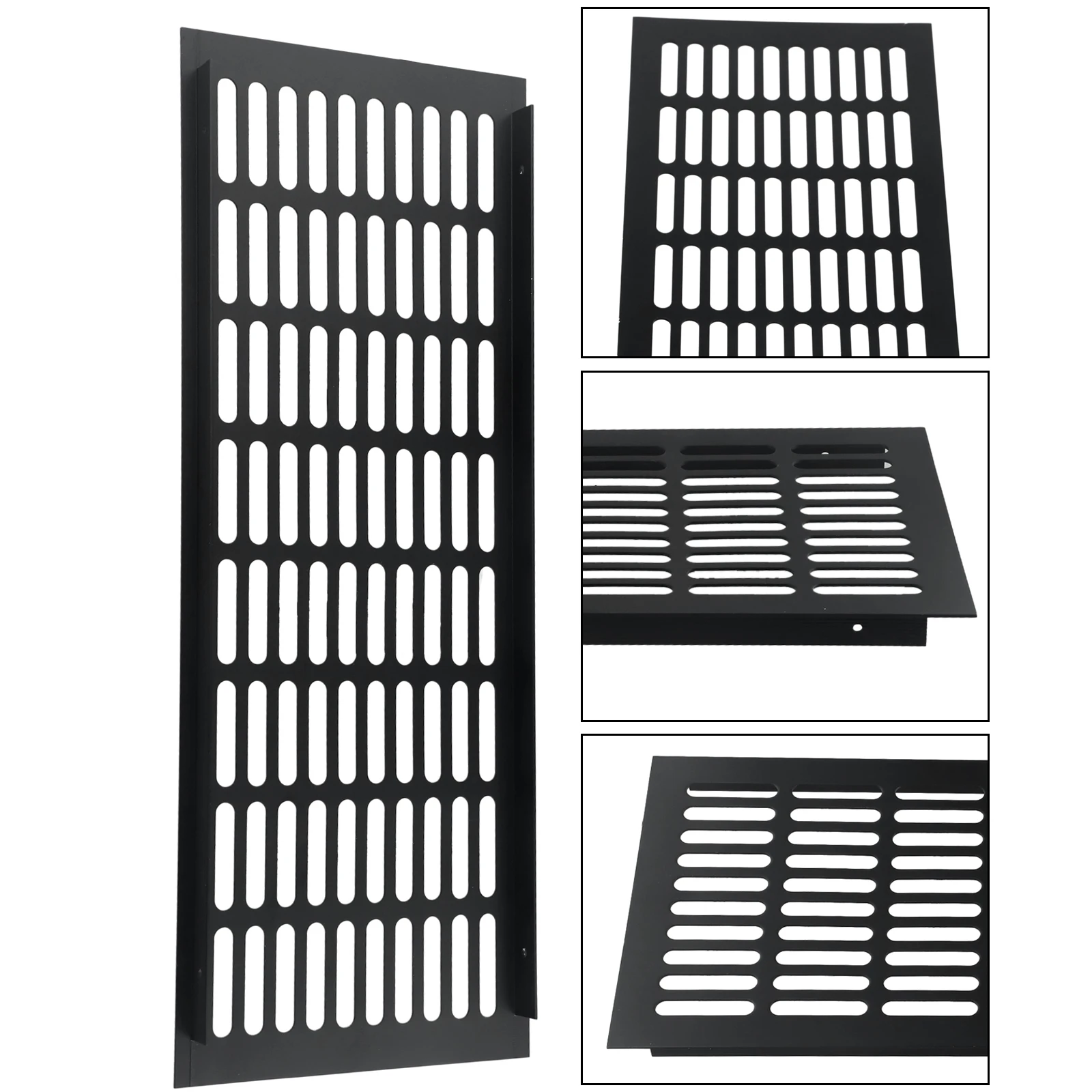 Rejilla de ventilación cuadrada de aluminio, cubierta de armario, piezas de muebles, 150mm, 1 unidad