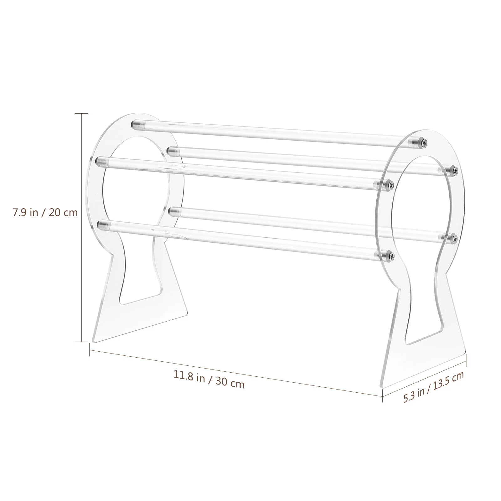 Estante de almacenamiento para lazos para el pelo, soporte para diadema, soporte de exhibición, estante organizador, bandas acrílicas