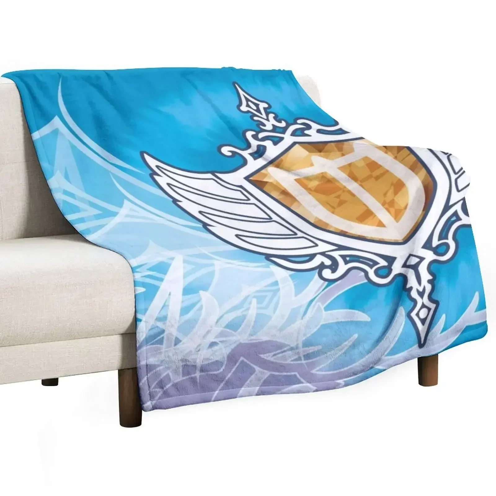 FFXIV Paladin Job Mat Throw Blanket Sofa Throw Kid'S Bed christmas decoration Bed linens Luxury Designer Blankets