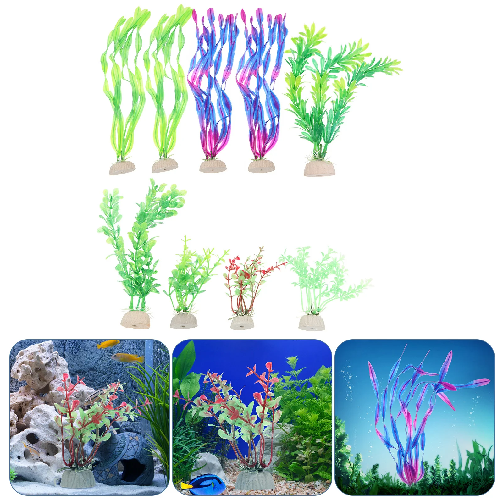 

1Set Simulation Water Grass Aquarium Decorations Lifelike Fish Tank Plant Decor Artificial Aquarium Aquatic Plants