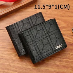 PU Leather Wallets Purses Men Women Business Foldable Multi-Card Wallet Picture Coin Purse Slim Money Credit ID Cards Holder Bag