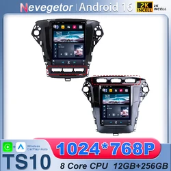 Car Radio Carplay For Ford Mondeo MK4 2011 - 2013 Stereo Multimedia Video Player GPS Navigation 9.7 inch No 2din DVD