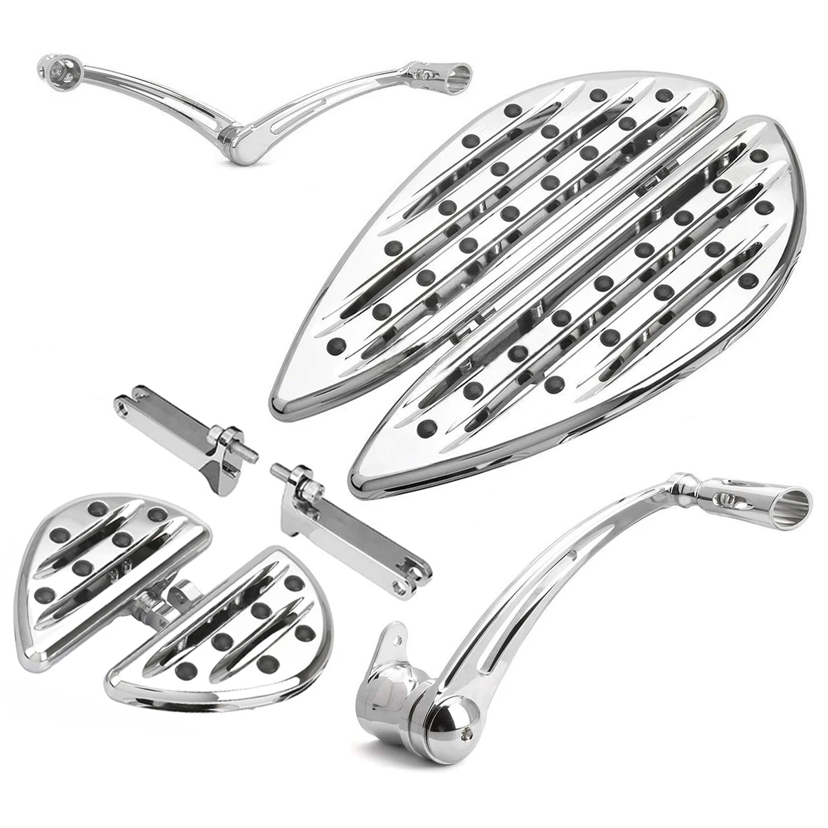 Floorboards For harley touring models footpegs Shift Levers+passenger pegs+brake Pedal for harley FLHX FLHR FLTR FLHC