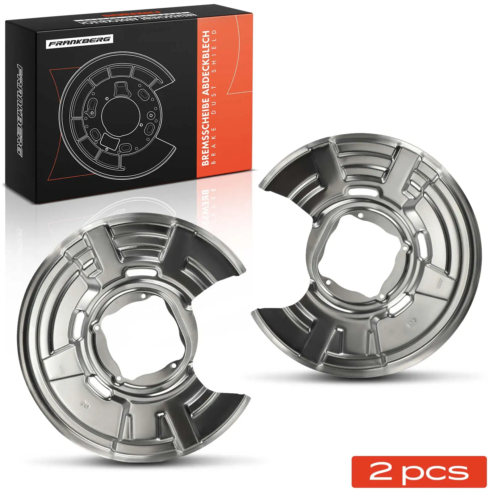 Frankberg 2x Ankerblech Bremsscheibe Hinterachse Beidseitig für BMW F10 518d F11 518d F12 640d F13 650i 34216778253 34216778254
