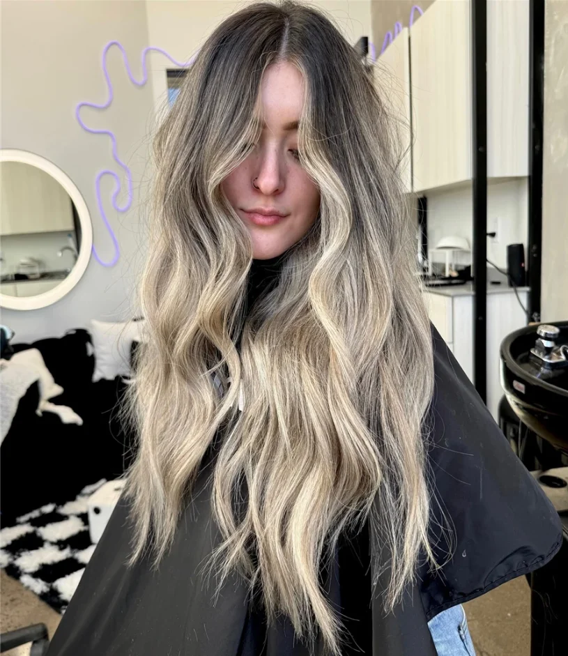 

Brown Blonde Middle Part Wig Body Wavy Preplucked Synthetic Lace Front Wig Glueless Wig Synthetic Wig for Women High Quality Wig