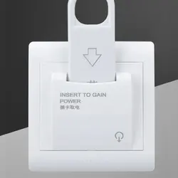 10pcs Magnetic Card Hotel Energy Saving Switch  Plug-In Switch 220V 40A Without Time Delay Three Line Insert Key For Power