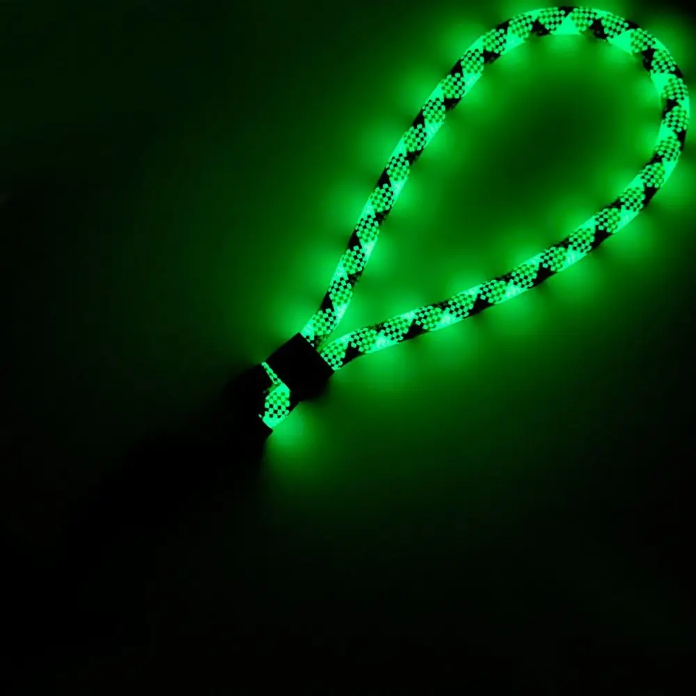 Universal Handmade Luminous Phone Lanyard Anti-lost Adjustable Wrist Straps Wristband Removable Keychain Hanging Rope