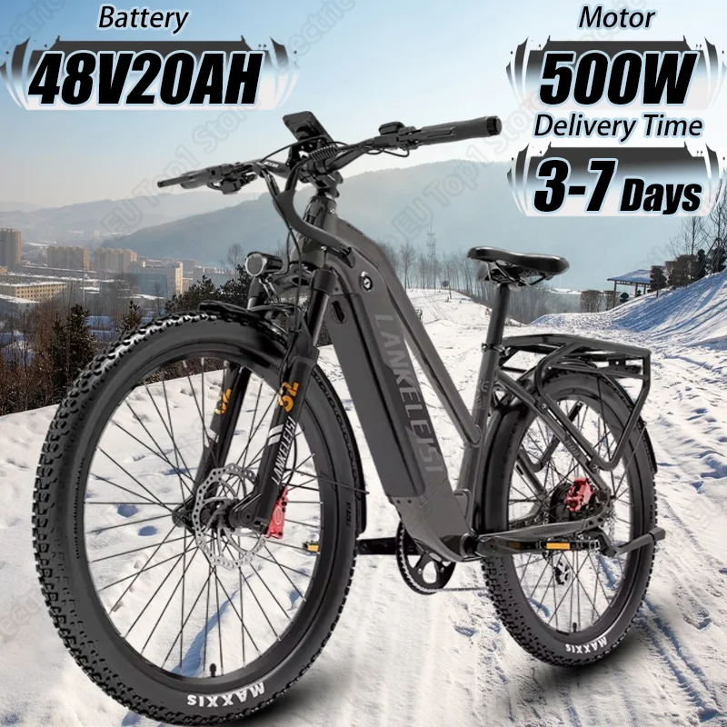 Electric Bicycle 500W Brushless Motor 48V20AH Samsung Battery Hydraulic Brake E Bike 27.5 Inch Tire All Terrain Electric Bike