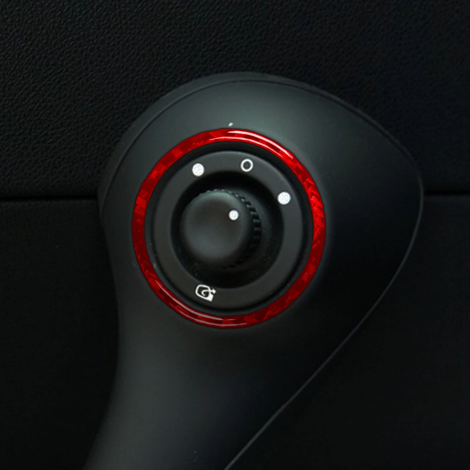 Real Soft Carbon Fiber Door Handle Control Knob Circular Panel Car Interior Decor Accessories Sticker FOR RENAULT CLIO 2006-2009