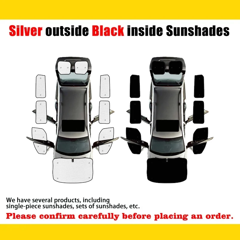 For Transit Custom Tourneo 2012~2021 Car Full Covers Collapsible Sun Visors Window Shading Sun Protector Covers Car Accessories