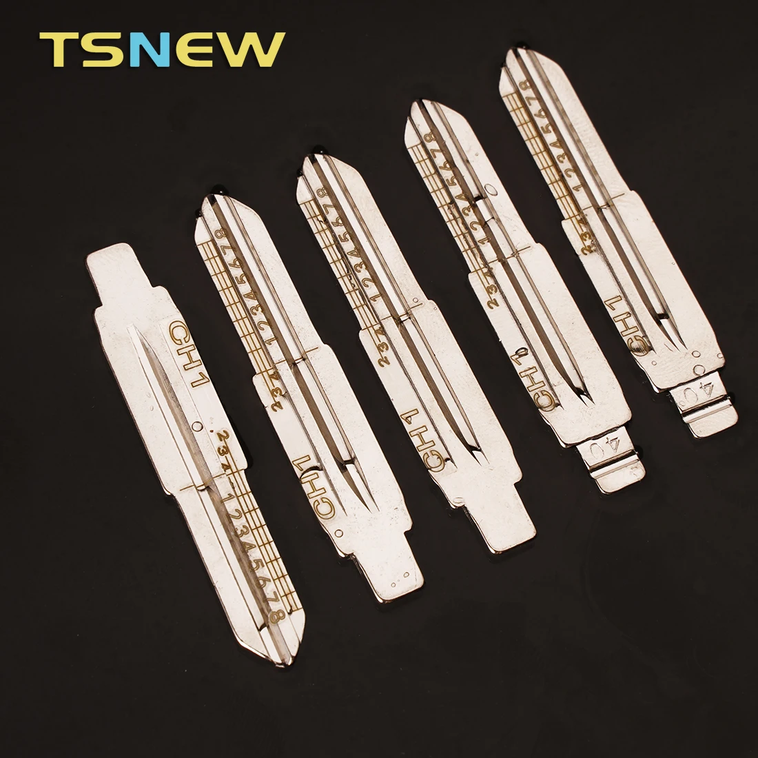 5pcs/lot  TOY40 Engraved Line Key Blade Lishi 77# For Toyota Lexus Mitsubishi Scale Shearing Teeth Cutting Key Blank