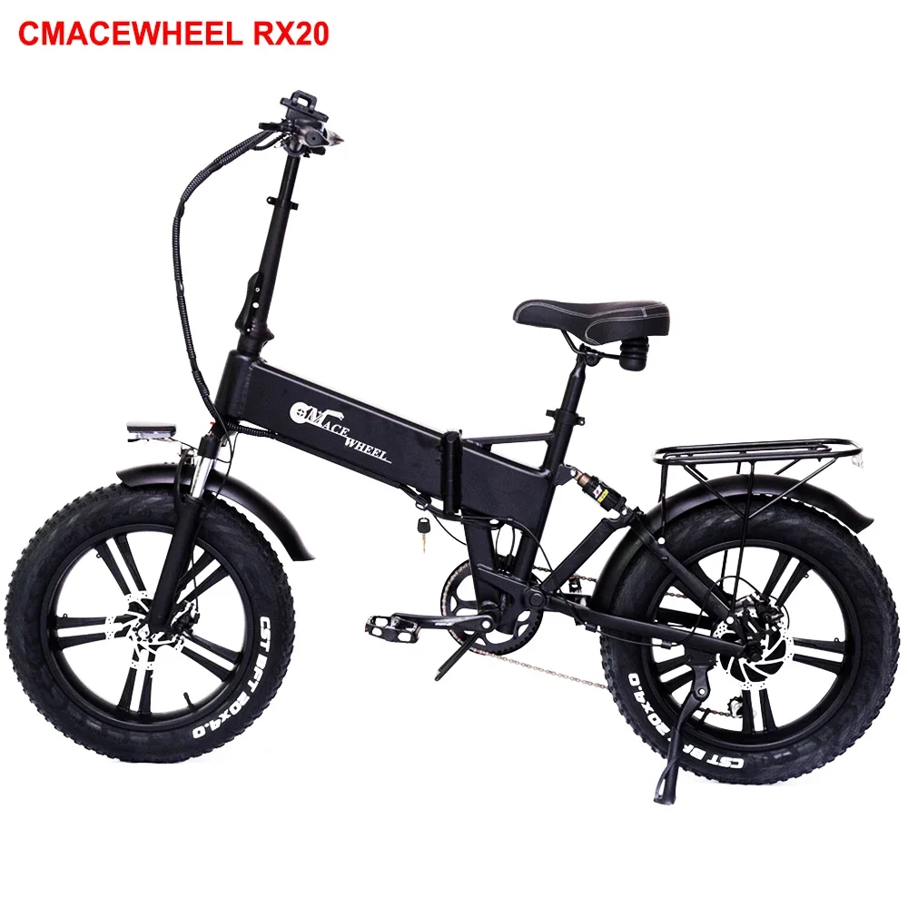 EU Stock CMACEWHEEL RX20 48V 15Ah Battery 750W Motor 20*4inch Wide Tire Foldable E-Bike Free Shipping within 3-5 Work Days