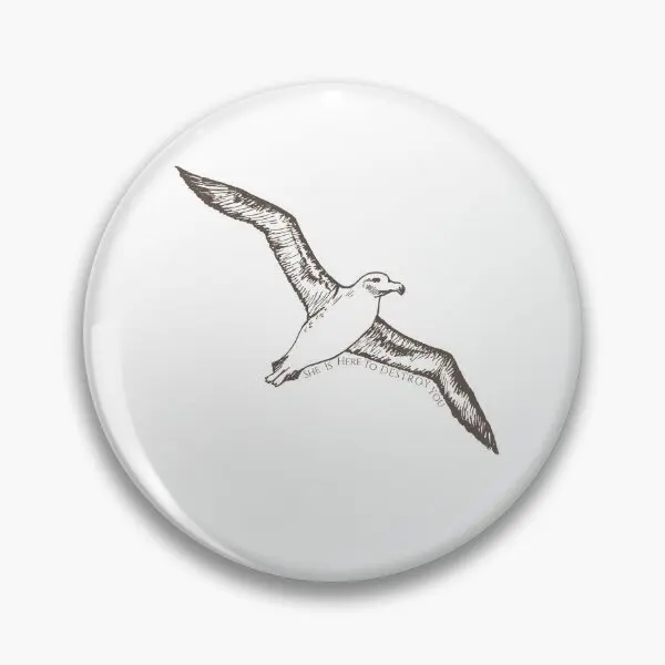 Альбатросс, пурпурные поэты, делар, мягкая пуговица, булавка для одежды, забавная шляпа, мультяшный значок, воротник, модный любовник, милый женский подарок