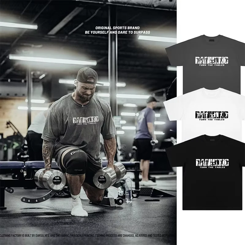 Summer Gym Cotton Men's T-shirt Thavage Muscular Men CBUM Short Sleeves Fitness Sports Shirt Women Tee Workout Jogging Pure Tops