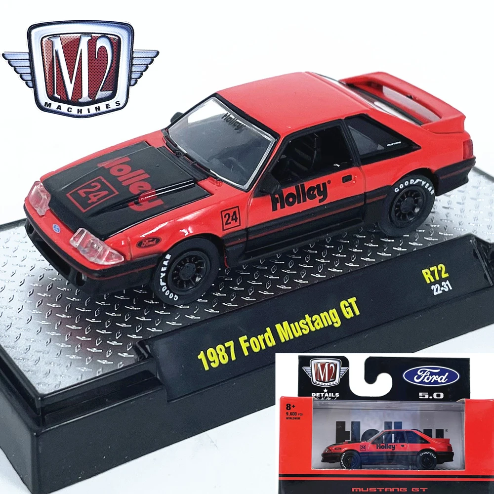 

M2 Model 2024 1:64 1987 Ford Alloy car model Collection decoration