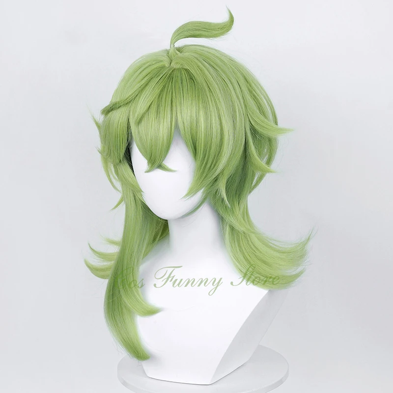 Game Genshin Impact Collei Cosplay Wig Sumeru Collei Long Green Wig Heat Resistant Hair Halloween Wigs Genshin Impact Cosplay